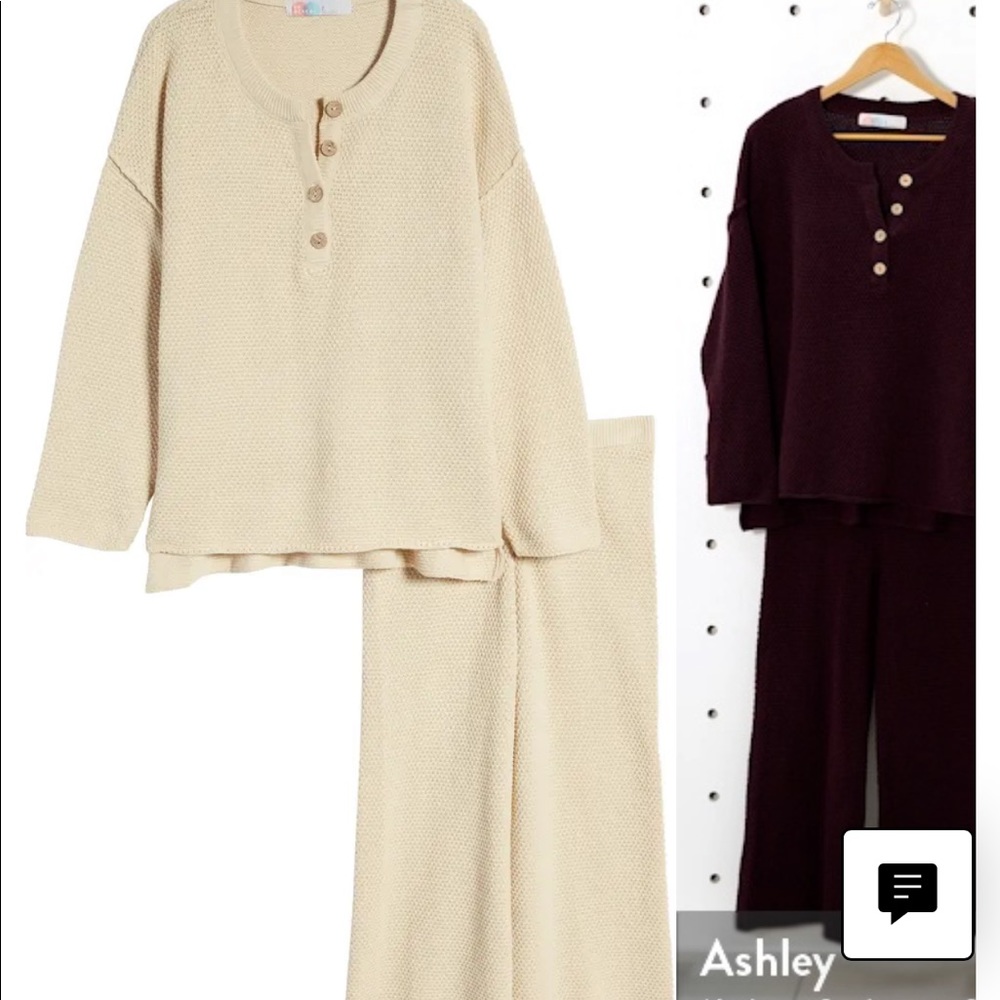 Free People Hailee sweater set